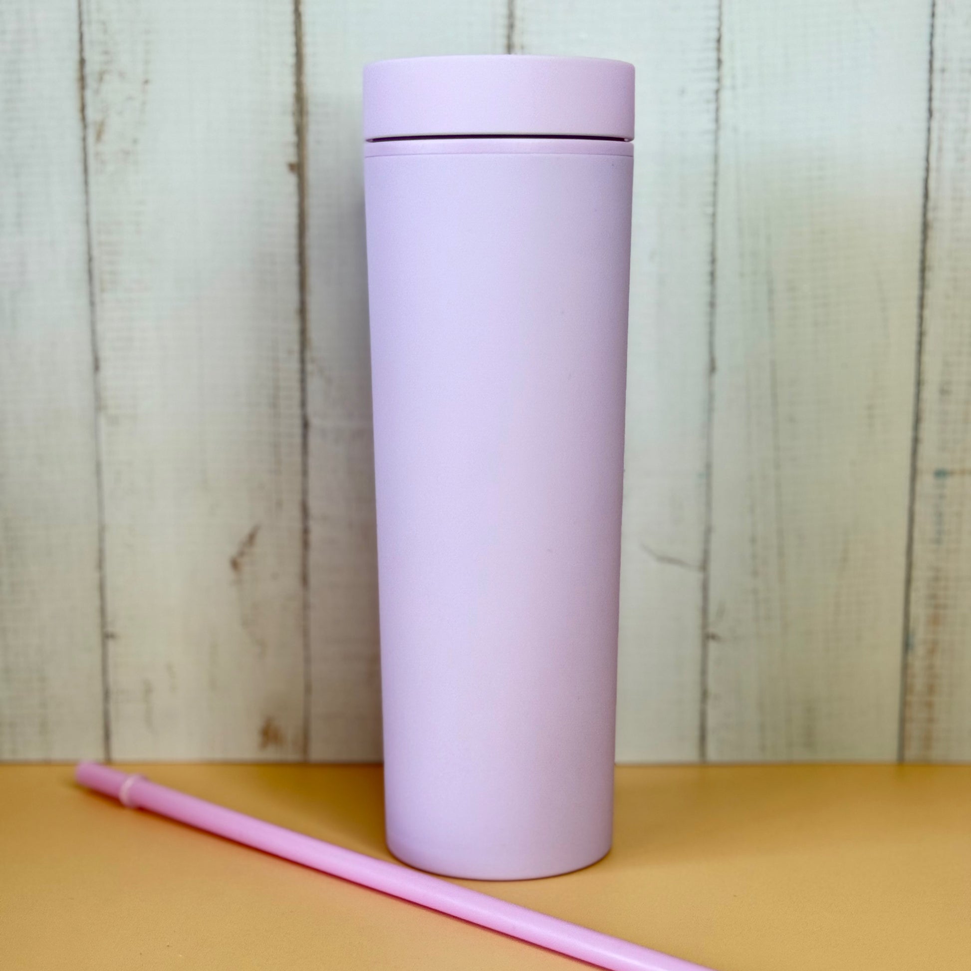 Light matte pink cold cup 16oz for iced coffee