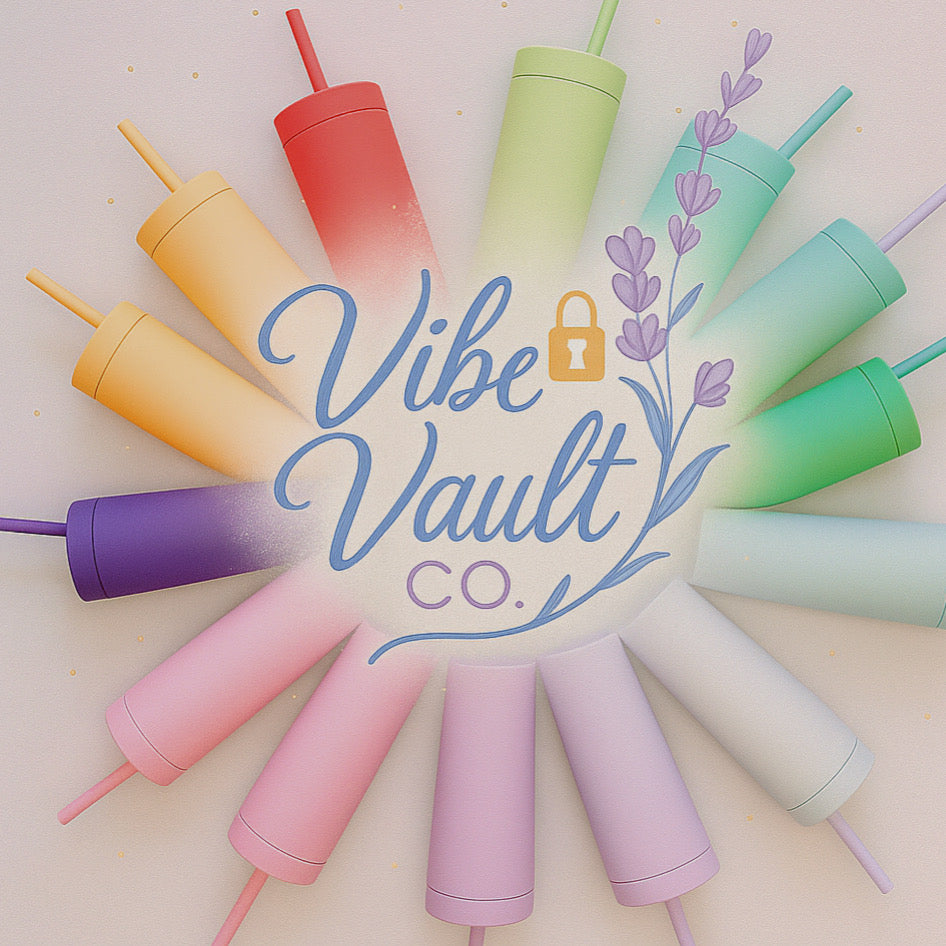 Colorful matte tumblers pink, blue, mint, teal, green, yellow, purple