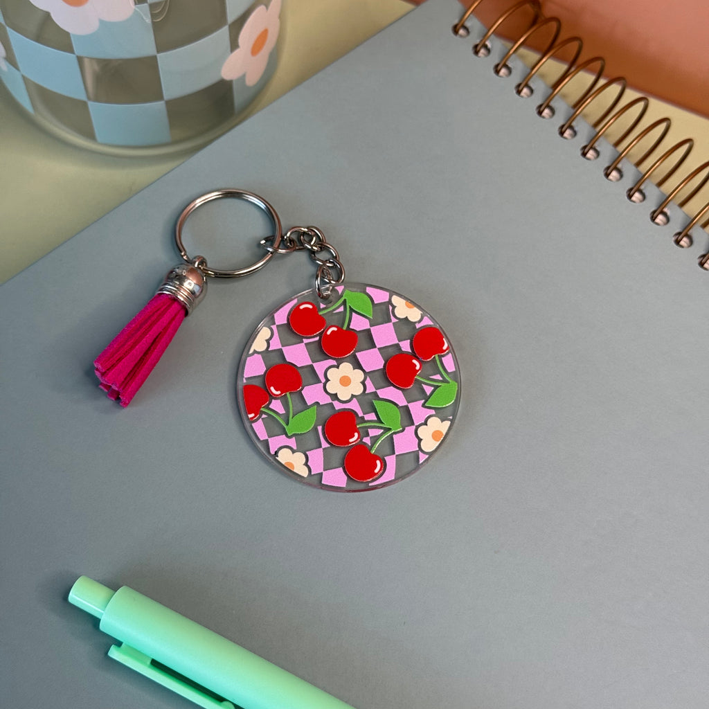 cute cherry backpack charm 
