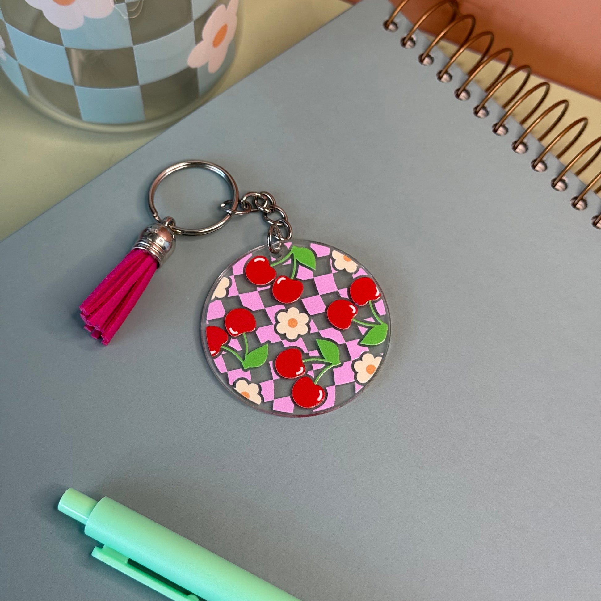 cute cherry backpack charm 